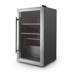 Klarstein Beersafe XXL - Black Edition Getränke-Kühlschrank Mit 80 Liter, Metallgehäuse Mit Doppelt Isolierter Glastür, 5-10 Grad, Niedrige Betriebsgeräusche, Schwarz-silber -Küchen Profi 6bcac78c3e3cd0ce0d3351e8126cbc14