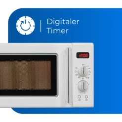 Exquisit Mikrowelle RMW720-3GDIG Weiss | 20 Liter Nutzinhalt | 1000 Watt | Weiß -Küchen Profi 6d48fdb1fc29873b30f7a6d430e958ec