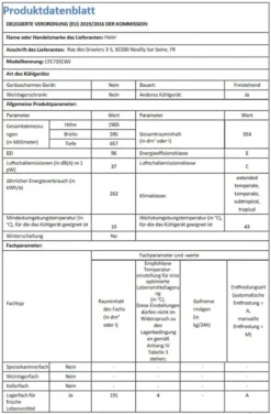Haier CFE735CWJ Kühl-Gefrier-Kombination Total No Frost In Weiß -Küchen Profi 6d54c1d5ca4e04433add0a043fb09d78