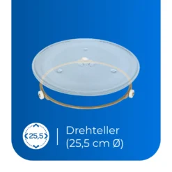 Exquisit Einbau-Mikrowelle EMW10-020 Inox | 700 Watt | Timer | Auftaufunktion | Drehteller 25,5cm -Küchen Profi 6e7022e45c04e1b16e28c49c793df57a