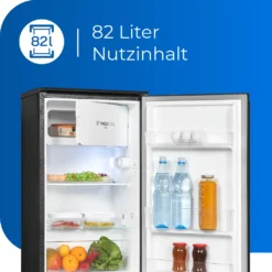 Exquisit Kühlschrank KS117-3-010F SchwarzPV | 82 L Nutzinhalt | Schwarz -Küchen Profi 6eeee5f65c3995badc623eb53218b2ad