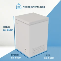 TroniTechnik Gefriertruhe Kühltruhe Kühlfach BORGAR 110L Basic Mit Korb -Küchen Profi 6f14283deb829f5f63118a6153bbaa1a
