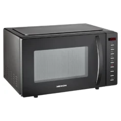 MEDION 2 In 1 Mikrowelle (20 Liter, 700 Watt, 5 Leistungsstufen, 8 Programme, Auftaufunktion, Flachbett, MD10744) Schwarz -Küchen Profi 701bd3e7d19560d01ba6a592ac977104
