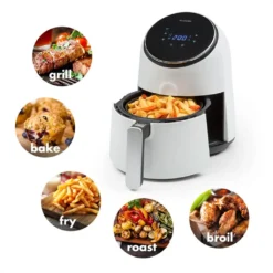 AirVital Heißluftfritteuse 1300W 2,5l CeraPlus-Antihaft Touch Weiß -Küchen Profi 702473bb0099b56bf4c943863c4bb13f