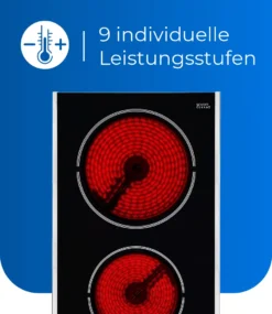 Exquisit Kochfeld EKC 301-3.1 R | Glaskeramik | Touch Control | 2 Kochstellen | Edelstahlrahmen | 3000 W -Küchen Profi 70540b172e45cee580f7860436d04c99