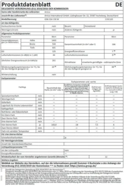 Amica - GSN 324 150 W - Gefrierschrank - NoFrost -Küchen Profi 70aae08b743ce8348b0804a447d773a0