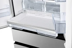 Hisense RF540N4SBI2 Side-by-Side Kühl-Gefrierkombination - Freistehend - Edelstahl-Look - 480 Liter Gesamtvolumen - LED-Display - LED-Innenbeleuchtung - TotalNoFrost - Multi Air Flow - CrispZone -Küchen Profi 70c002d08b9d59f63f7e387d80919944