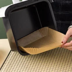 50 Stück Luftfritteuse Einweg Papiermatte Backölbeständiges Und ölabsorbierendes Papier Für Grillofen, 16.5*16.5*4.5cm 12 50 Stück Luftfritteuse Einweg Papiermatte Backölbeständiges Und ölabsorbierendes Papier Für Grillofen, 16.5*16.5*4.5cm -Küchen Profi 70e7a981b0c916310cc53f4a31fc58c1