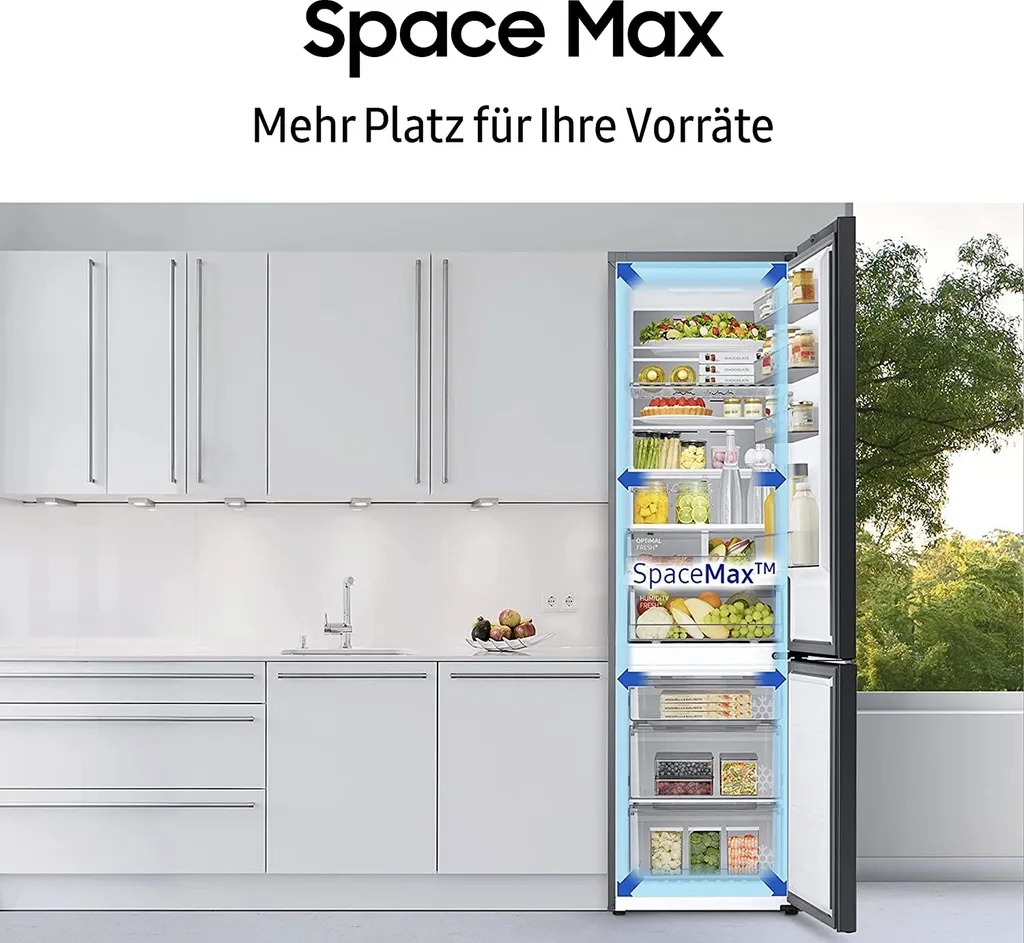 Samsung Bespoke RL34A6B0D22/EG Kühl-/Gefrierkombination Mit SpaceMax™-Technologie/All-Around Cooling/No Frost+ / Power Cool + Power Freeze, 185cm, 344ℓ, 35 DB(A) 12 Samsung Bespoke RL34A6B0D22/EG Kühl-/Gefrierkombination Mit SpaceMax™-Technologie/All-Around Cooling/No Frost+ / Power Cool + Power Freeze, 185cm, 344ℓ, 35 DB(A) – Bild 10