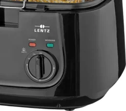 Kunststoff-Fritteuse 2,5 L,1800 Watt, Stufenlos Regelbares Thermostat, Schwarz -Küchen Profi 71df0fb2de05ed120861334b81d81083