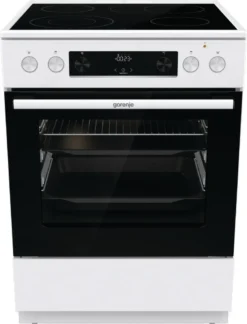 Gorenje GECS6C 70 WPA Elektro-Standherd - Glaskeramik-Kochfeld - 71 Liter - ExtraSteam - GentleClose - AirFry - Versenkbare Knebel - AquaClean - PerfectGrill - Teleskopauszüge - Weiß -Küchen Profi 724964d88f5f209dc5b5ff23ffa6c24a