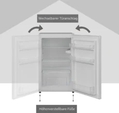 Telefunken CF-31-121-W Kühlschrank Weiß / 82,1 Cm 86kWh / 90 L Kühlteil / Türanschlag Wechselbar / Höhenverstellbare Füße -Küchen Profi 7283c950625cc61245eaab93f77c8ec9