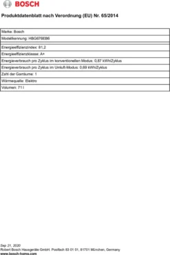 Bosch HBG676EB6 Einbaubackofen Mit PerfectBake Und PerfectRoast Schwarz -Küchen Profi 7409f9a5f8f7e86d2459e314cc18d363