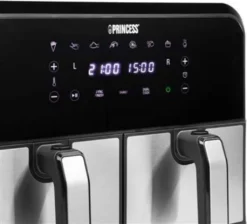 Princess 182074 Doppelkorb Heißluftfritteuse 2x 4 L 2x 1600 W Ohne-Öl Timer -Küchen Profi 7429c45d76633c607f6b4711bacbe38c