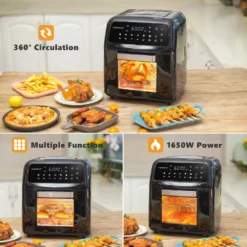 Aigostar Master 30LVU - 10L Heißluftfritteuse, 14 In 1 Heißluftofen Mit Digitalem LED-Touchscreen, 1650 W ölfreies Frittieren, Inklusive 5 Zubehörteilen. -Küchen Profi 74ce8743ed42aeb8e99fa1a8f0942ee4