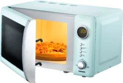 Melissa 16330110 CLASSICO Retro 20 Liter Mikrowelle Pepermint/Babyblue -Küchen Profi 74e8bd444524e4f03afe4d201ee1114d