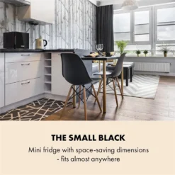 Frosty Mini-Kühlschrank Spiegelglastür 10 Liter Schwarz -Küchen Profi 75d2b5863052435e7ba2e67c71873526