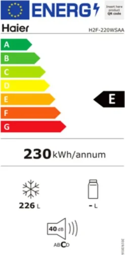 Haier H2F-220WSAA Gefrierschrank -Küchen Profi 781ea7ec8cb91161fb6334f6fccd07f8