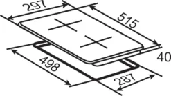 PKM Doppelkochfeld EB-GK-2R Autark 2 Aus Glaskeramik, 230 V -Küchen Profi 79e00bd45b6b20685d29137c623d5b5f