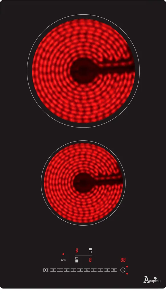 Acopino Glaskeramik Kochfeld Autark Einbaukochfeld KM2 Mit Sensor Touch Control, Zwei Kochzonen 3 Acopino Glaskeramik Kochfeld Autark Einbaukochfeld KM2 Mit Sensor Touch Control, Zwei Kochzonen