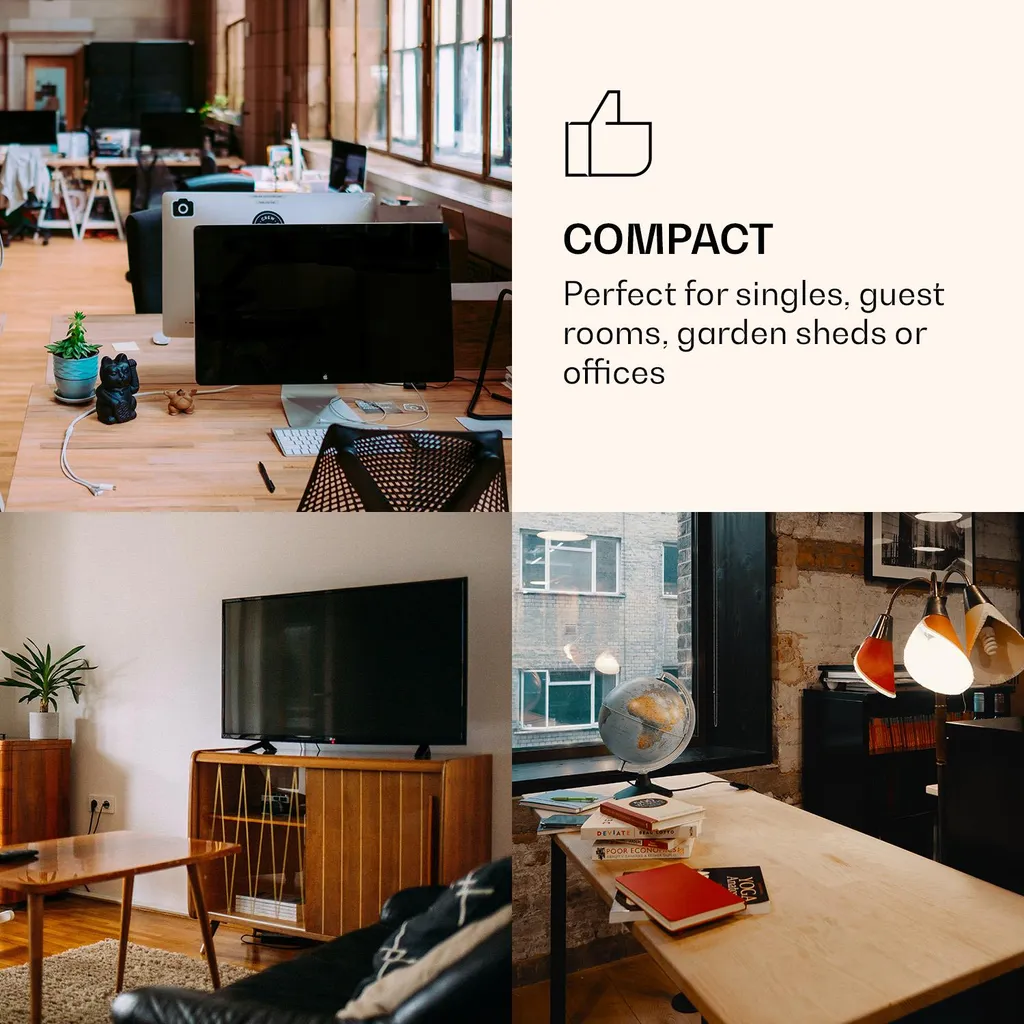 Klarstein CoolArt 79L Kühl-Gefrier-Kombination , Gefrierfach 9l , Designtür, 5-stufiger Temperaturregler Für 0 Bis 10 °C 6 Klarstein CoolArt 79L Kühl-Gefrier-Kombination , Gefrierfach 9l , Designtür, 5-stufiger Temperaturregler Für 0 Bis 10 °C – Bild 4