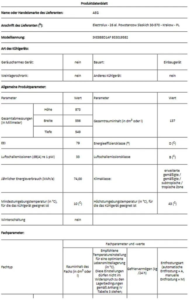 AEG - SKE888D1AF - Einbau-Kühlschrank - Festtürtechnik 6 AEG - SKE888D1AF - Einbau-Kühlschrank - Festtürtechnik – Bild 4