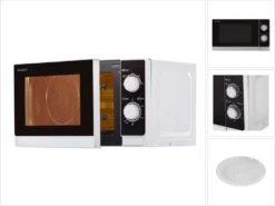 Sharp R200INW Mikrowelle Silbermetallic -Küchen Profi 7c0795174a46b5f81e83587617f1ba66
