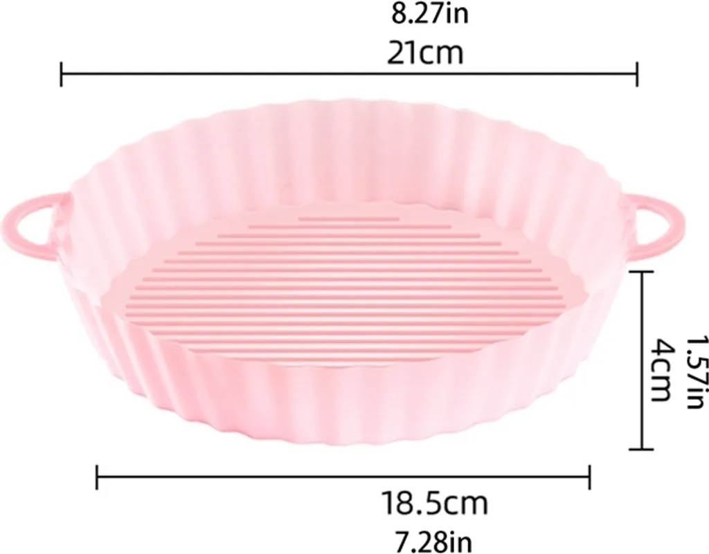 2 Stück Air Fryer Silikon Topf Wiederverwendbar Ersatzeinlagen Korb Backofen Pad Hitzebeständige Backblech Fried Pizza Heißluftfritteuse Matte Blau 18,5*21*4cm 10 2 Stück Air Fryer Silikon Topf Wiederverwendbar Ersatzeinlagen Korb Backofen Pad Hitzebeständige Backblech Fried Pizza Heißluftfritteuse Matte Blau 18,5*21*4cm – Bild 8