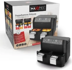 MAXXMEE Heissluft-Fritt. Doppelk. 2x3,8l -Küchen Profi 7ca64d9db6e0302bbc66e744d1721ac6