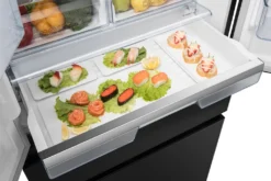 Hisense RF540N4SBF2 French Door Kühl-Gefrierkombination - 480L Fassungsvermögen - Total No Frost - Multi Air Flow - Super Cool - Holiday Modus - Türalarm - Versteckter Griff - Metal Glide Schublade -Küchen Profi 7d1e3e8c529b6d0cbc37c5a107bc2e43