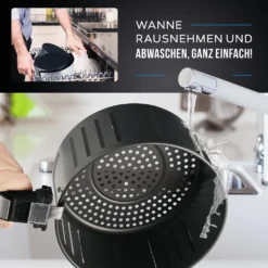 BALTER Heißluftfritteuse Heissluft Friteuse Heißluft Fritteuse Edelstahl 5 Liter XXL -Küchen Profi 7daafdbf13a777bc4aba6f8357f24e17