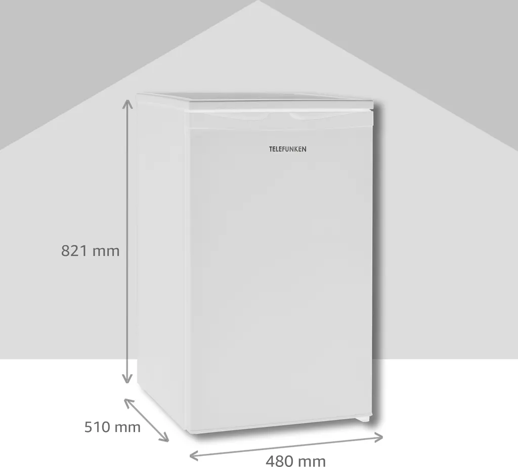 Telefunken CF-34-101-W Gefrierschrank Weiß / 82,1 Cm 160 KWh / 63 L Nutzinhalt / Türanschlag Wechselbar / Höhenverstellbare Füße 6 Telefunken CF-34-101-W Gefrierschrank Weiß / 82,1 Cm 160 KWh / 63 L Nutzinhalt / Türanschlag Wechselbar / Höhenverstellbare Füße – Bild 4