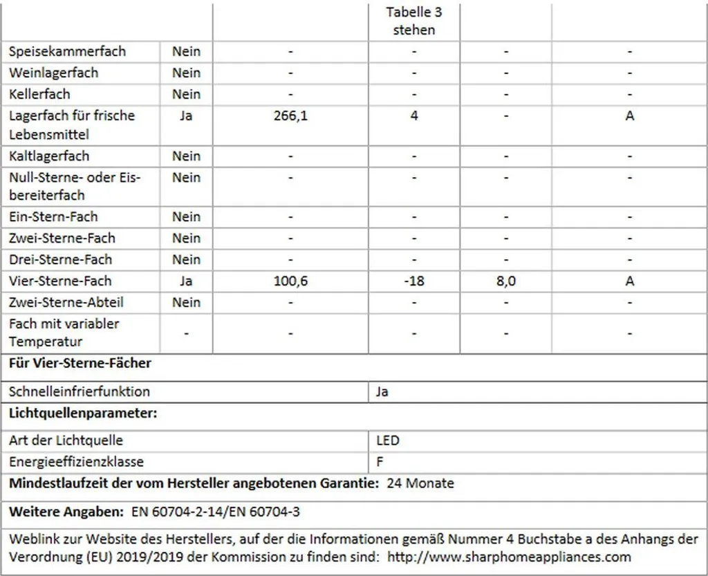 Sharp - SJ-BA20IEXIC-EU - Kühl-Gefrierkombination - Edelstahl - NoFrost 8 Sharp - SJ-BA20IEXIC-EU - Kühl-Gefrierkombination - Edelstahl - NoFrost – Bild 6