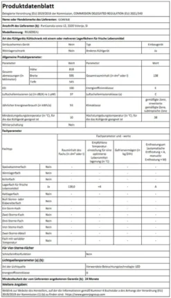 Gorenje - RIU609EA1 - Unterbau-Kühlschrank - Festtür-Technik -Küchen Profi 7f4c461dfed3283cc119029a2ed65b35
