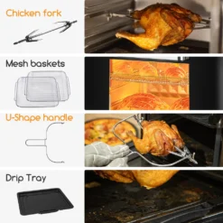 Aigostar Master 30LVU - 10L Heißluftfritteuse, 14 In 1 Heißluftofen Mit Digitalem LED-Touchscreen, 1650 W ölfreies Frittieren, Inklusive 5 Zubehörteilen. -Küchen Profi 7fffaee0f9fec019f7ca24d10996a10d