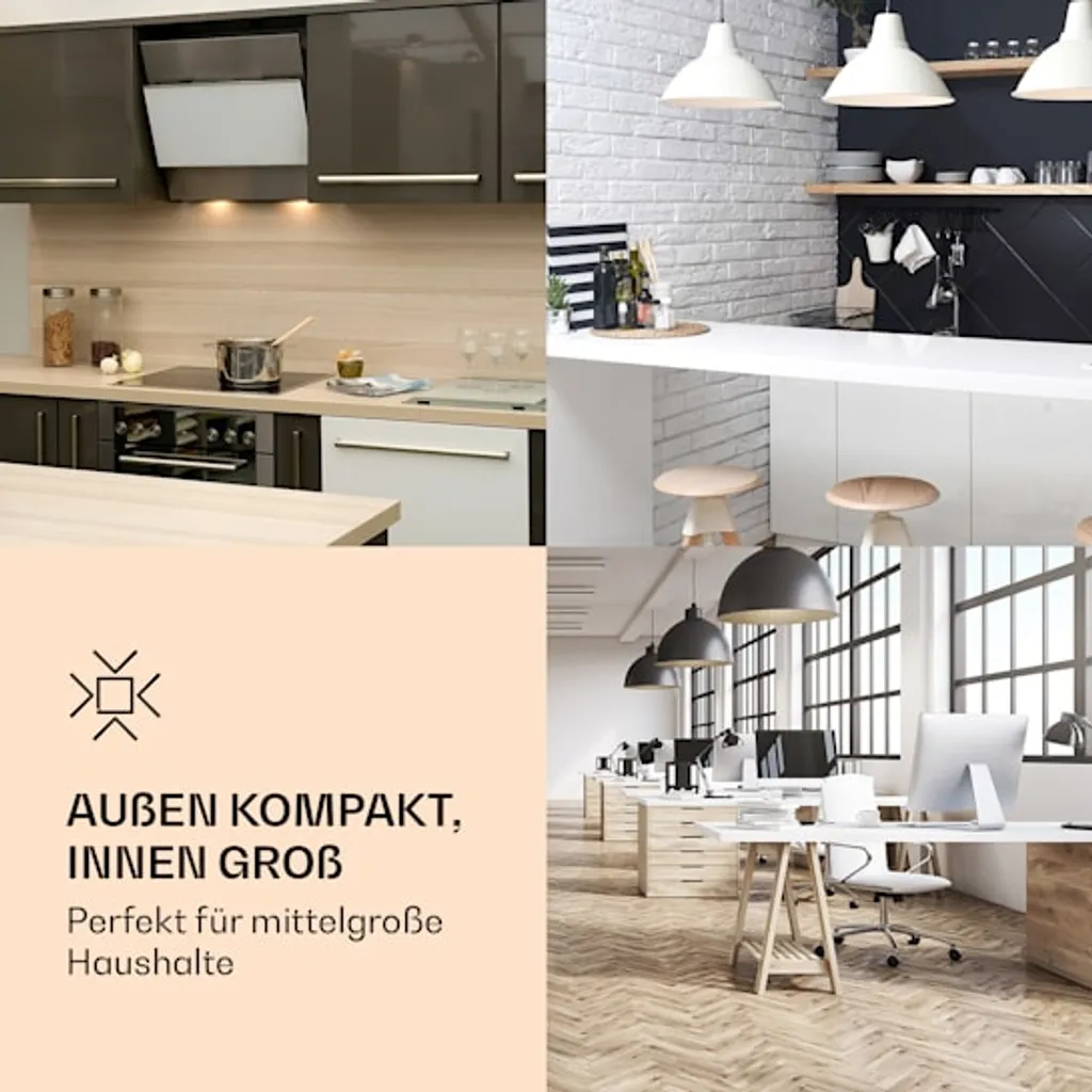 Klarstein Laika 60L Gefrierschrank , 60 Liter , 4-Sterne-Gefrierfach , 3 Schubladen , Temperatur: -18 Bis 0 °C , 5-stufiger Thermostat , 41 DB , Retro-Look 5 Klarstein Laika 60L Gefrierschrank , 60 Liter , 4-Sterne-Gefrierfach , 3 Schubladen , Temperatur: -18 Bis 0 °C , 5-stufiger Thermostat , 41 DB , Retro-Look – Bild 3