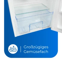 Exquisit Kühlschrank KS85-V-091F | 75 Liter Nutzinhalt | LED-Licht | Glasablagen | Freistehend -Küchen Profi 815b5138947aa6c8f334d50bebbcd078