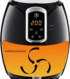 Heißluftfritteuse, Airfryer, Smart Fryer, Frittieren Ohne Öl, 3,6 Liter Volumen, 1400 Watt, Schwarz, Heissluft-Fritteuse, 17 Heißluftfritteuse, Airfryer, Smart Fryer, Frittieren Ohne Öl, 3,6 Liter Volumen, 1400 Watt, Schwarz, Heissluft-Fritteuse, -Küchen Profi 841b1c2a7ffa665c5029ff49744e0676