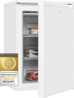 Exquisit Gefrierschrank GS80-070E Weiss | 97 L Nutzinhalt | Weiß