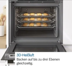 Bosch Serie 4, Einbau-Backofen, 60 X 60 Cm, Schwarz HBA3340B0 13 Bosch Serie 4, Einbau-Backofen, 60 X 60 Cm, Schwarz HBA3340B0 -Küchen Profi 868893340f4b40f82c73f1ba764d71a4
