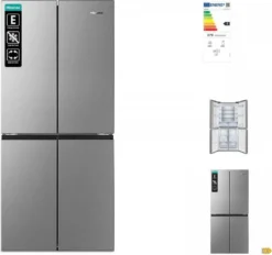 Hisense RQ563N4SI2 Kühl-Gefrierkombination Side-by-Side 454 L: 294 L Kühlteil + 160 L Gefrierteil - LED-Innenbeleuchtung - Total No Frost - Multi Air Flow - Super Cool -Küchen Profi 874653d01b53a40018a59d1bfa79611c