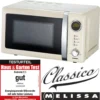 Melissa 16330108 CLASSICO Retro 20 Liter Mikrowelle Creme -Küchen Profi 87a10fd741f1e59ed0bba4aacfffbc92