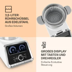 GrandPrix Küchenmaschine 500W / 1000W 2,5l Edelstahl-Rührschüssel 12 GrandPrix Küchenmaschine 500W / 1000W 2,5l Edelstahl-Rührschüssel -Küchen Profi 87a79ed42c367beb033290ecaf4c0966