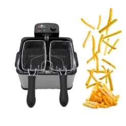 Lentz 5 Liter Edelstahl Kaltzonen-Fritteuse Mit Deckel Inkl. Fritierkorb 2000 Watt Friteuse -Küchen Profi 8db924a4d9913453c11201143c9cd920