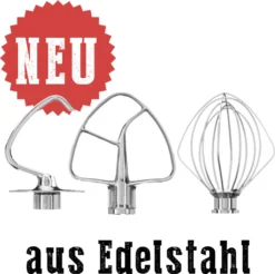 KitchenAid 5KSM5TH3PSS Küchenmaschinen Zubehör-Set Aus Edelstahl -Küchen Profi 8e6829f89ba45ad78a5d7e5c795023cc