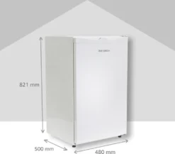 TELEFUNKEN CF-33-101-W Kühlschrank, Tischkühlschrank Mit Eiswürfelfach, 89 L Gesamt-Nutzinhalt, LED Innenbeleuchtung -Küchen Profi 8e99827b2b40f042d1f3674e2b31d8e8