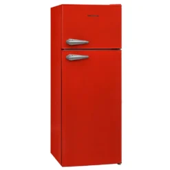 Telefunken KTFK212ER2 Retro Kühl-Gefrier-Kombination / 171 L Kühlschrank / 42 L Gefrierschrank / 177 KWh/Jahr / Retro Look / Temperaturregelung / Abtauautomatik / Rot