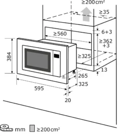 Exquisit Einbau-Mikrowelle EMW10-020 Inox | 700 Watt | Timer | Auftaufunktion | Drehteller 25,5cm -Küchen Profi 90257c87ae3f3f44c497ecb513dd45fd