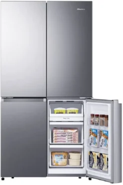 Hisense RQ758N4SAIE Cross Door-Kühl-Gefrier-Kombination - 609L Gesamtvolumen - LED-Display - LED-Innenbeleuchtung - Türalarm - MultiAirFlow - Twist Ice Maker - Total No Frost - Fast Freeze - SuperCool - NoFrostPlus -Küchen Profi 90db5a1aad7064abf6375b5cc3fbb67f