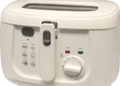 Fritteuse DESKI 1800 Watt 2,5 Liter Friteuse Weiß -Küchen Profi 927758c4832dae0bee5cde322173ddff